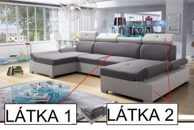 Rohová sedací souprava Neli U