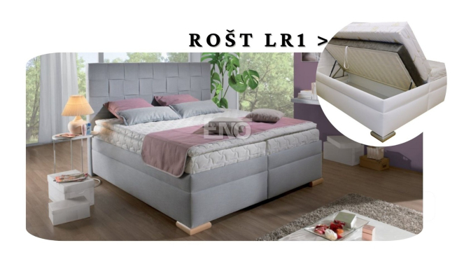 Postel Giardino a rošt LR1 - 160x200 s úložným prostorem