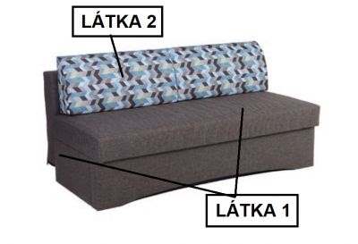 Pohovka Oliver s 2 polštáři