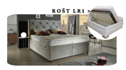Postel Palladio a roštem LR1 - 160x200 s úložným prostorem