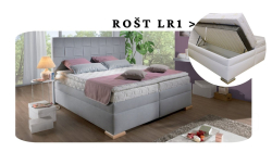 Postel Giardino a rošt LR1 - 200x200 s úložným prostorem