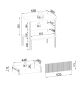 Noční stolek Sento - S54 - 1LED
