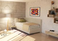 Postel Sono s čely a roštem LR1 - 120x200 - LEVÁ varianta