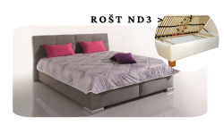 Postel Lusso s roštem ND3 - 160x200