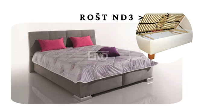 Postel Lusso s roštem ND3 - 160x200