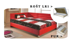 Postel Elite s roštem LR1 a PUR - 140x200 - Levá