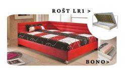Postel Elite s roštem LR1 a BONO - 140x200 - Levá