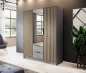 Skříň Nelly 3DL s nádstavcem a se zrcadlem