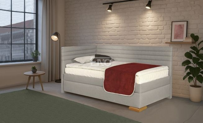 Postel Givi s čely, roštem a matrací - 80x200