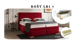 Postel Bianca s matrací TASK a rošt LR1 - 160x200 s úložným prostorem