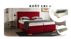 Postel Bianca s matrací BODY a rošt LR1 - 200x200 s úložným prostorem