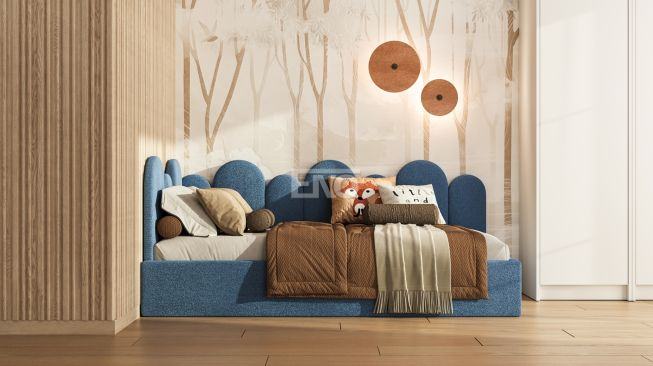 Postel Flow s čely roštem a úložným prostorem - 120x200